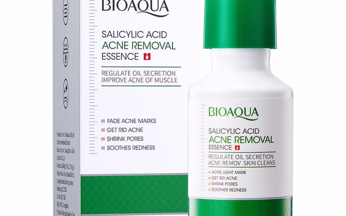 BIOAQUA Salicylic Acid Acne Serum – Moisturizing, Repairing & Pore-Clearing Facial Treatment